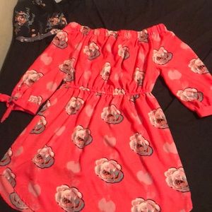 Cute Flirty Off the Shoulder Dress